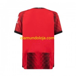 Camisola AC Milan Homem Equipamento Primeiro 2023-2024 Manga Curta